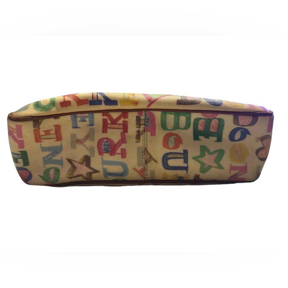 Dooney & Bourke Coated Rainbow Doodle Graffiti Y2K, Boho Handbag Purse Tote 👜 - Picture 13 of 16